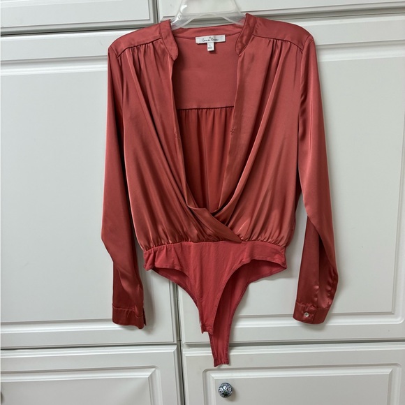 Love Tree Satin Bodysuit - Rust - Picture 1 of 4